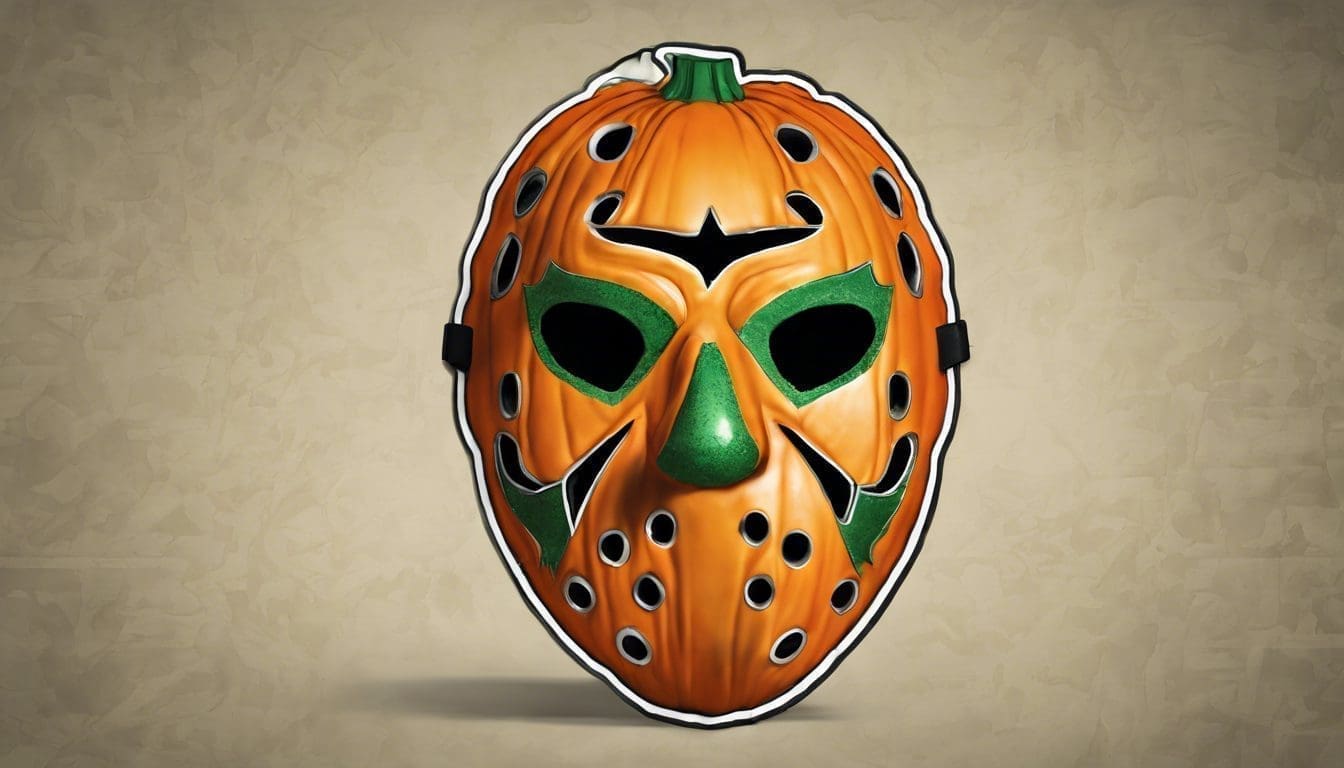 Comment fabriquer un masque de hockey à motif citrouille ?
