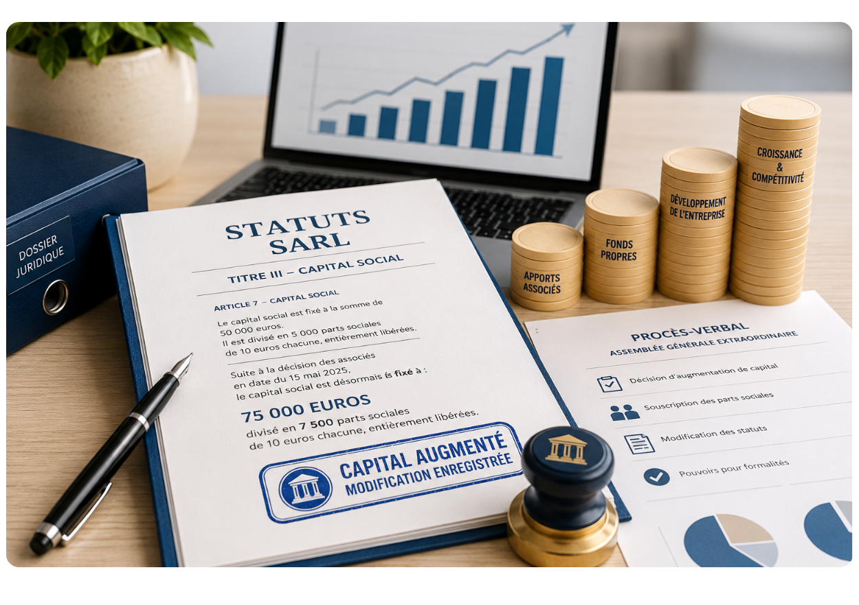 Augmentation de capital : modalités, décision et conséquences pour les associés